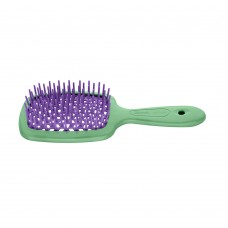 Расческа для волос Janeke Superbrush зеленая с фиолетовым