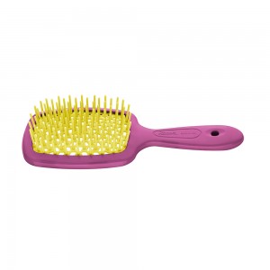 Гребінець для волосся Janeke Superbrush small 17 см рожева з жовтим