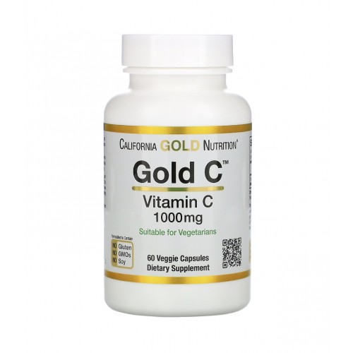 Вітамін C 1000мг California Gold Nutrition 90 шт.