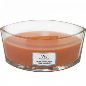 Ароматическая свеча с ароматом поджаренного кунжута Woodwick Ellipse Caramel Toasted Sesame 453 г